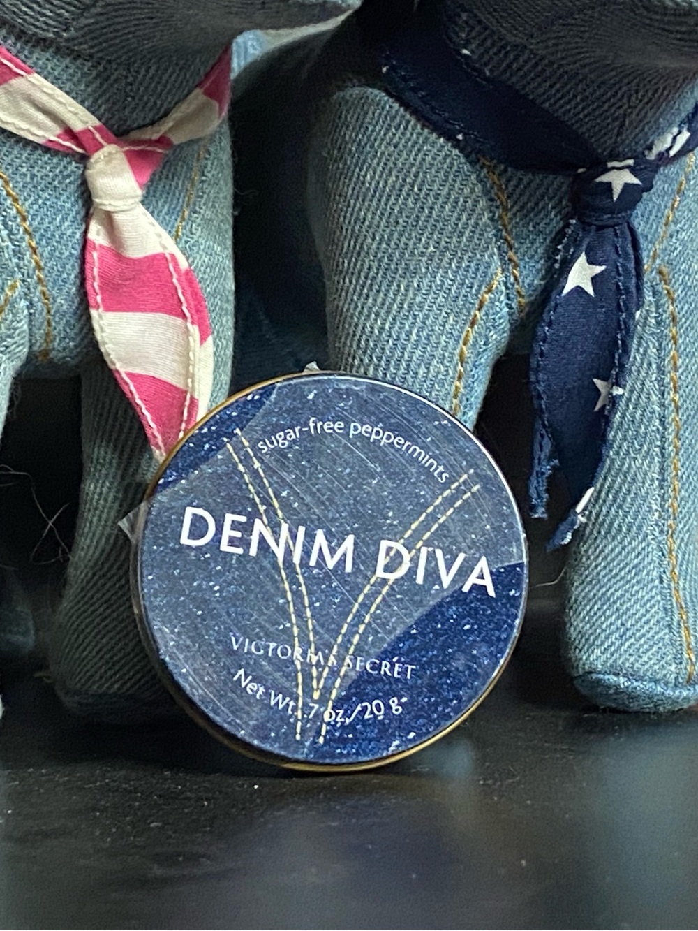 Vintage Y2K Victorias Secret Denim Diva Mint Tin NOS Collectible HTF Prop Decor